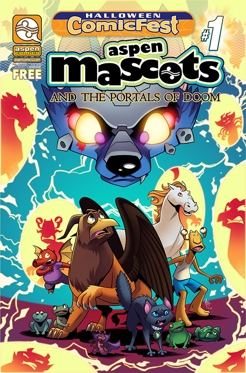 Halloween ComicFest, HCF, Aspen Comics, Aspen Mascots, Portal of Doom